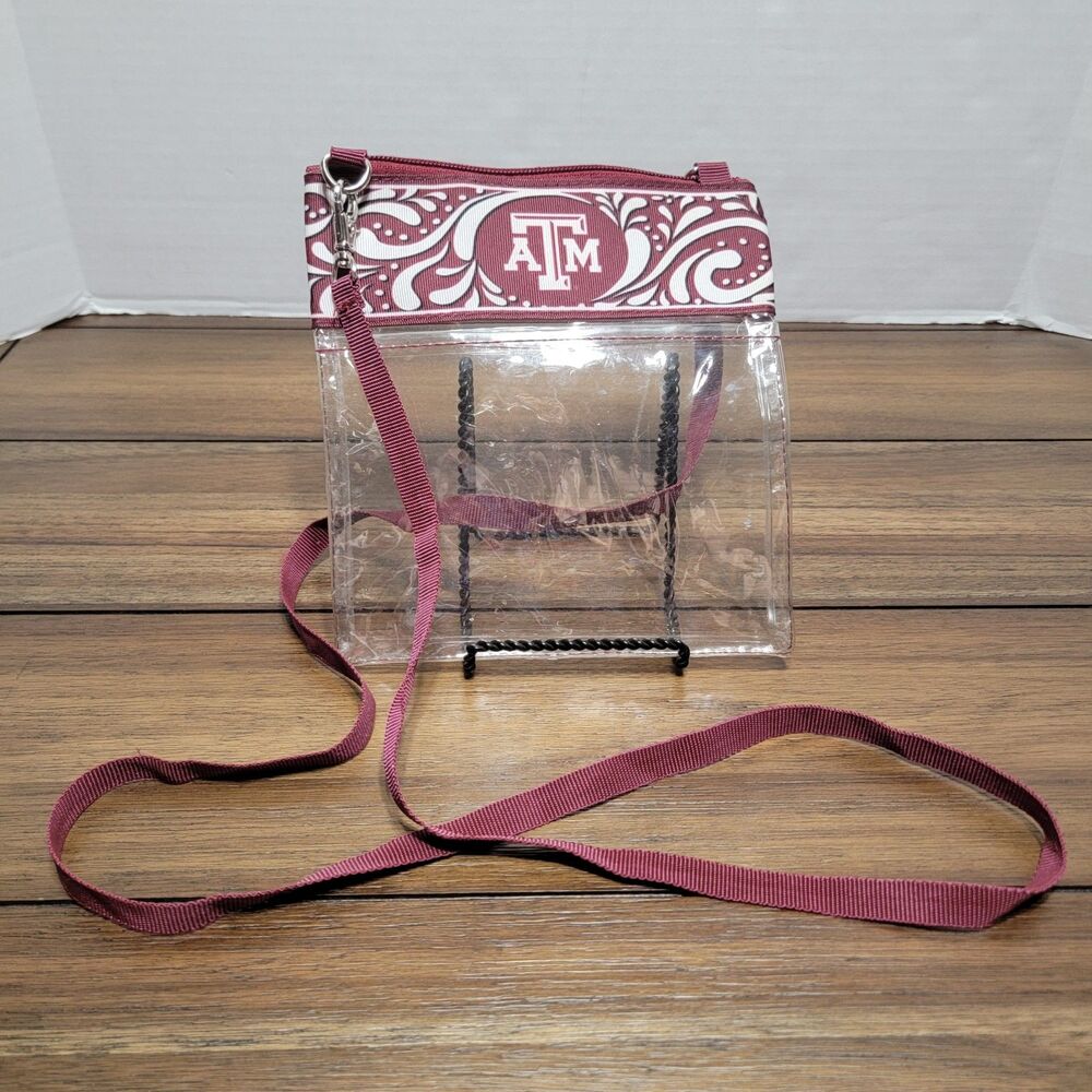 Texas A&M Crossbody See-Through Bags / Purse 7" X 7.5"